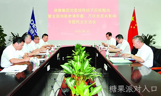 糖果派对入口集团召开党委班子巡视整改暨全面彻底肃清李嘉万庆良恶劣影响专题民主生活会
